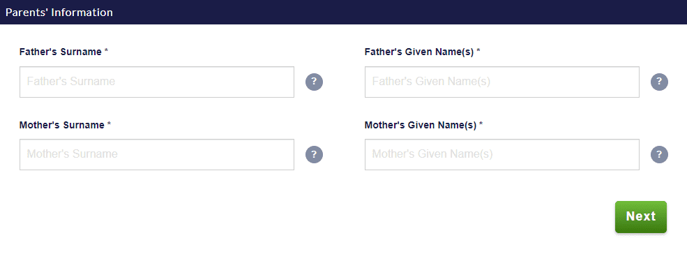 parents information