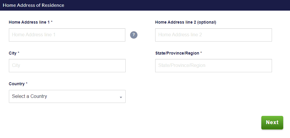 residence address